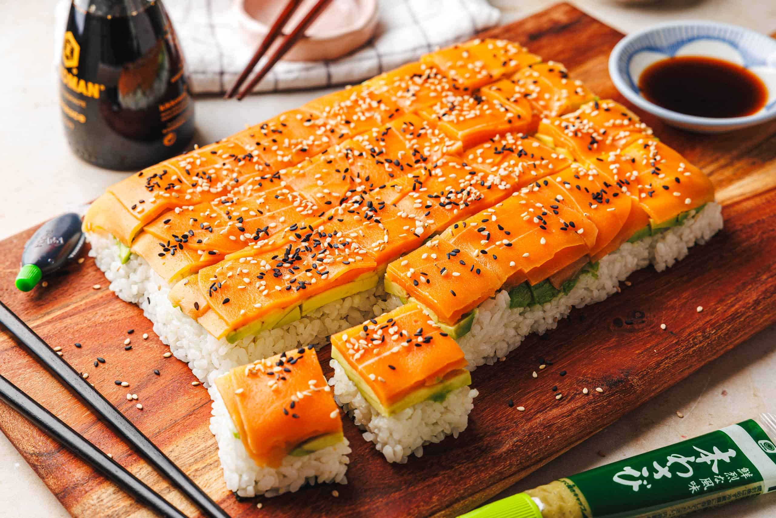 Veganes Lazy Sushi – schnelles Sushi ohne Rollen