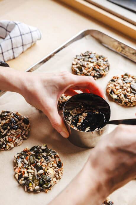 Zubereitung vegane Nussplätzchen