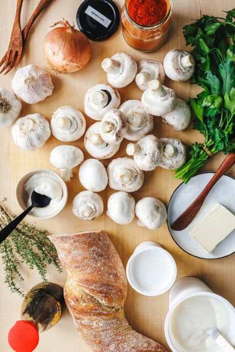 Zutaten für Weihnachtsmarkt-Champignons