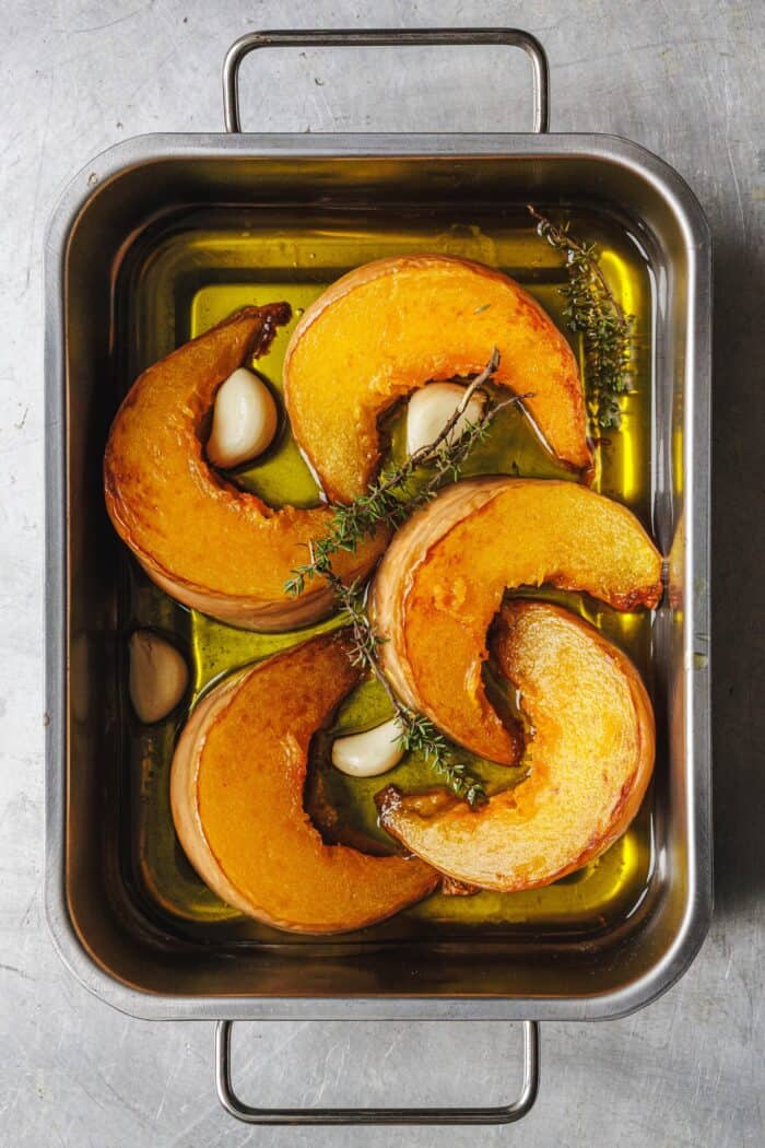 Gebackener Muskatkürbis