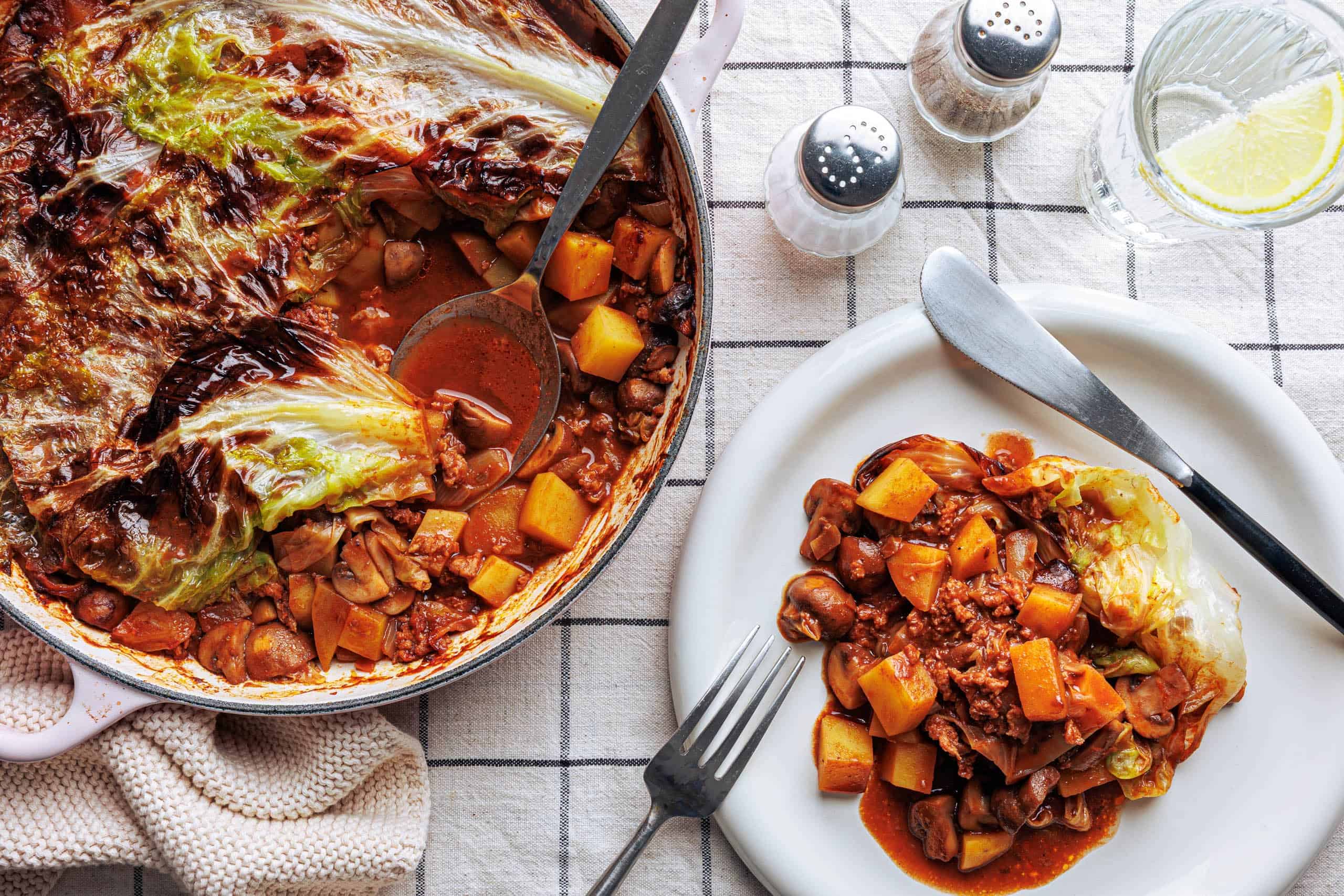 Vegane Lazy Kohlrouladen ohne Rollen